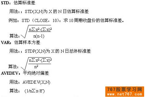 大智慧行情分析系统炒股软件常用函数用法算法简介 大智慧行情分析系统炒股软件常用函数用法算法简介